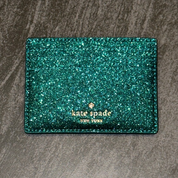 kate spade Accessories - Kate Spade Boxed Small Glitter Slim Cardholder
